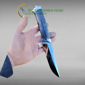ЃАЗДА ІІ авторський ніж ручної роботи AlexKnifemaker, сталь х12мф, 61 HRC, купити замовити в Україні
